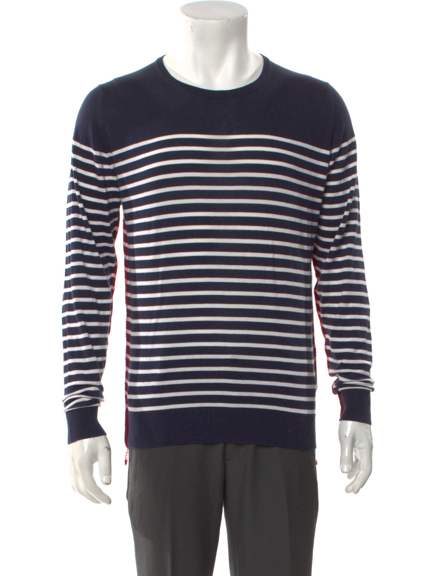 Junya Watanabe Comme des Garçons MAN Striped Crew Neck Pullover