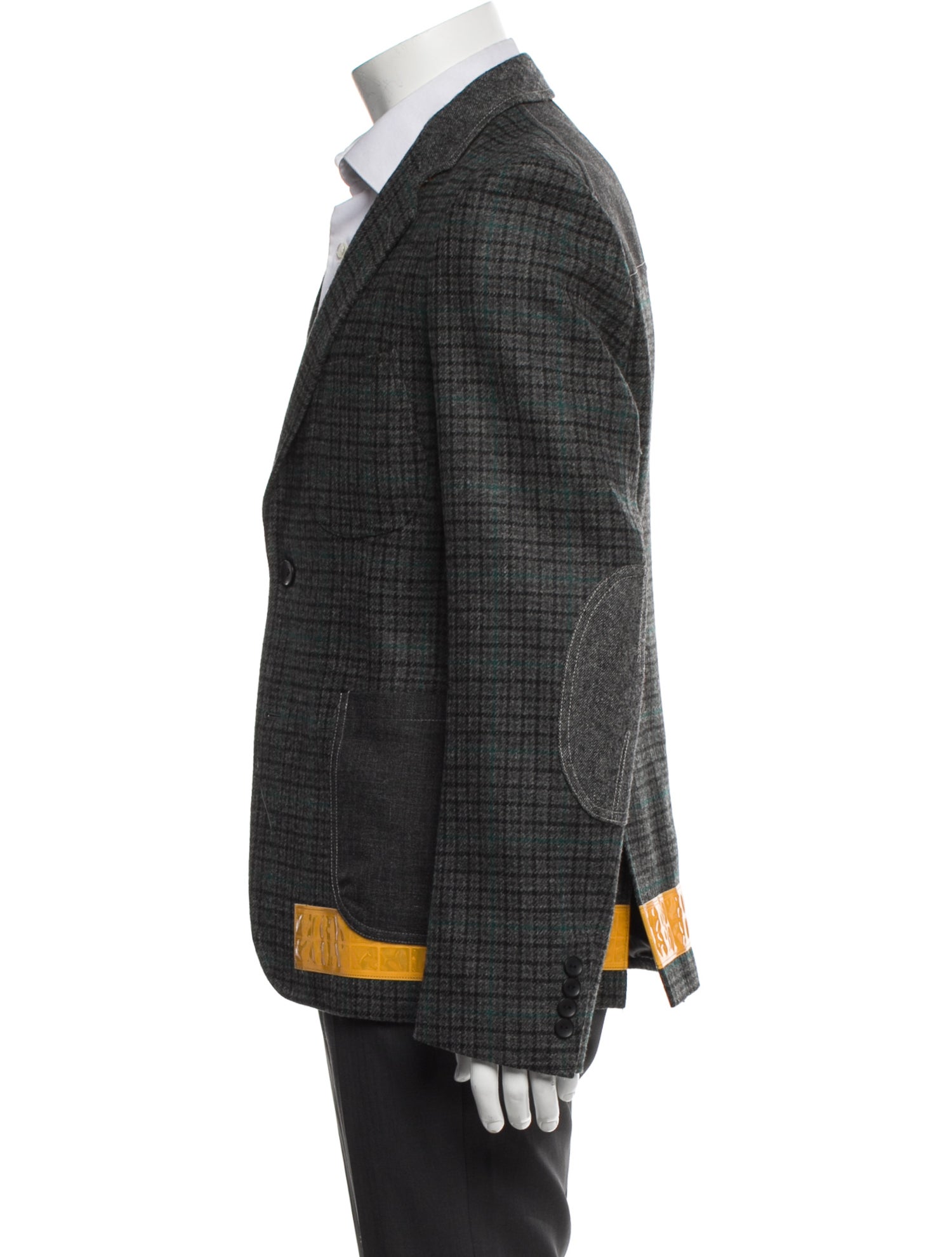 Junya Watanabe Comme des Garçons MAN Wool Plaid Print Moto Jacket w/ Tags