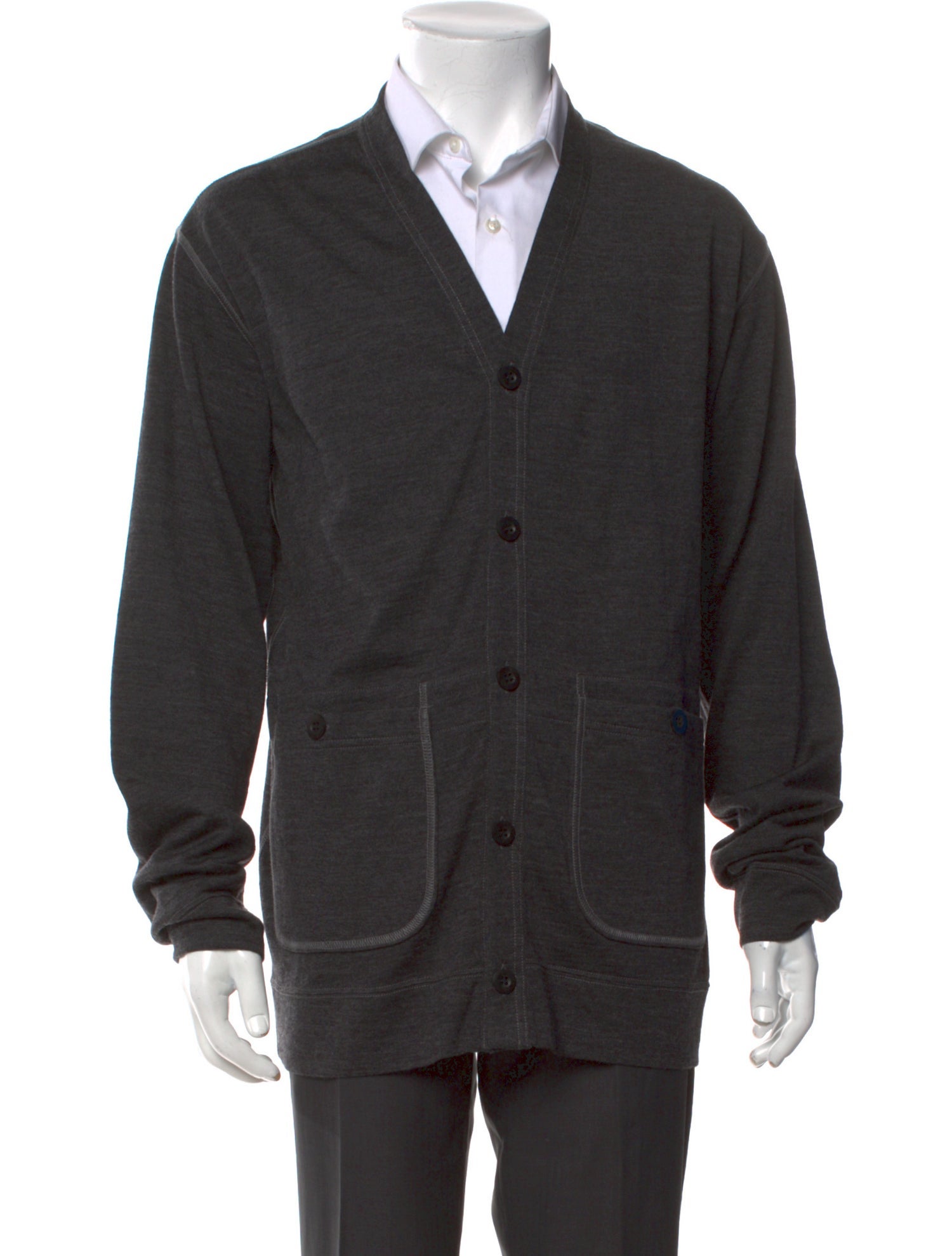 Junya Watanabe Comme des Garçons MAN Wool V-Neck Cardigan w/ Tags