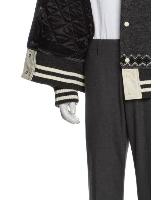 Junya Watanabe Comme des Garçons MAN Wool Striped Varsity Jacket