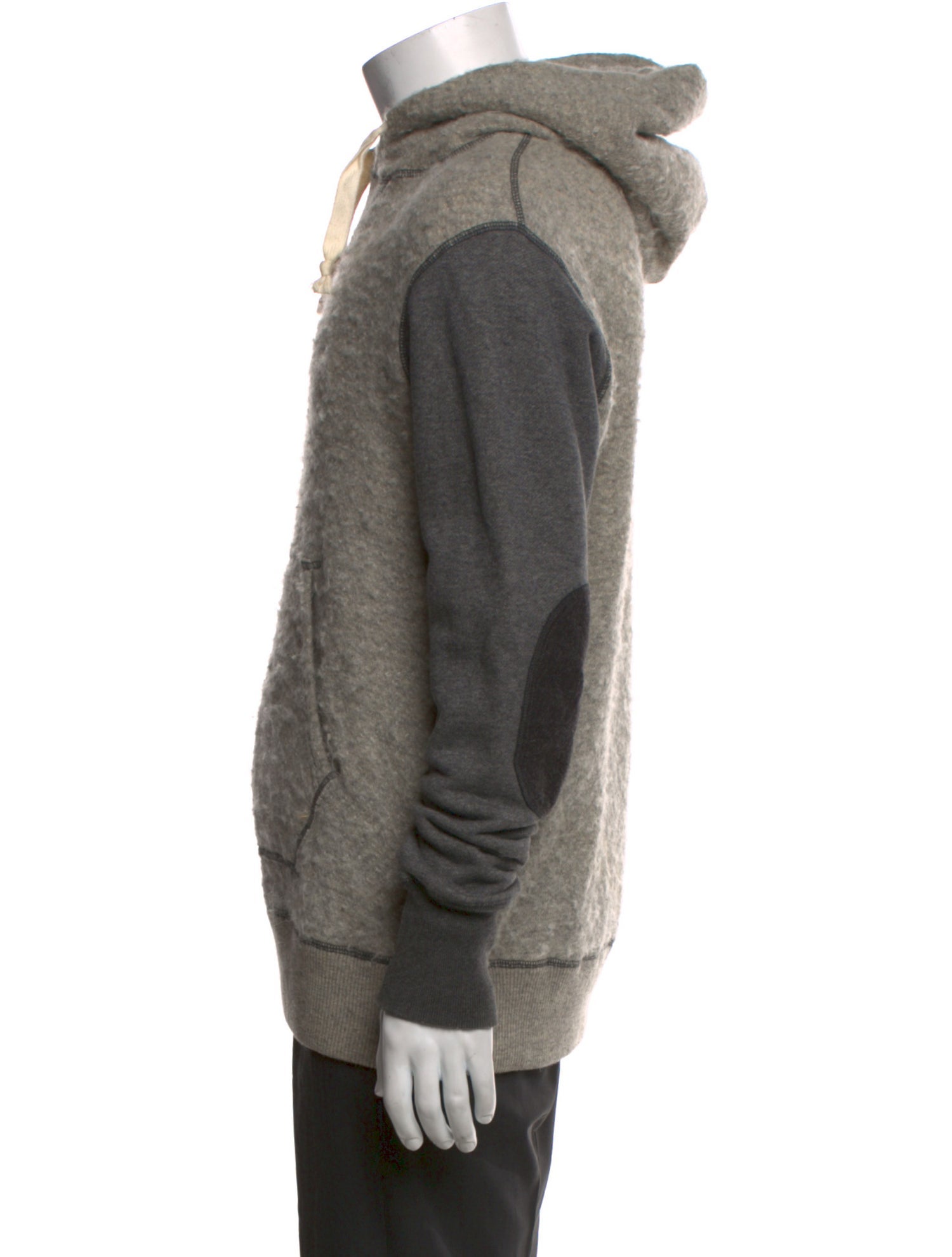 Junya Watanabe Comme des Garçons MAN Colorblock Pattern Crew Neck Hoodie