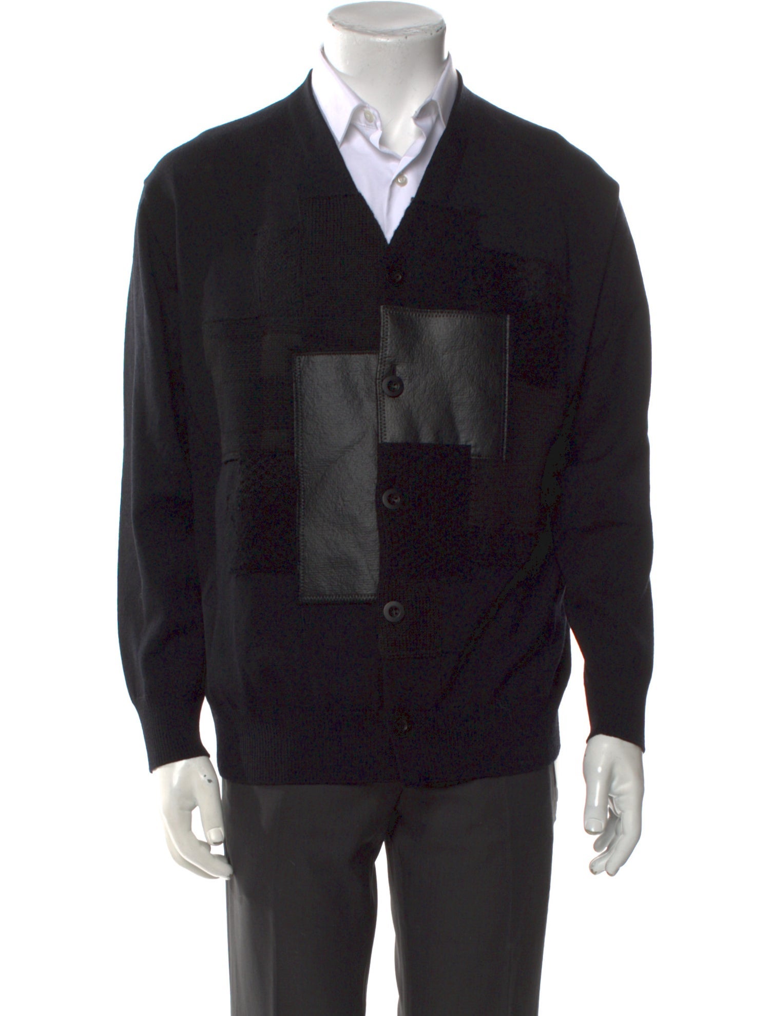 Junya Watanabe Comme des Garçons MAN Wool Colorblock Pattern Cardigan w/ Tags