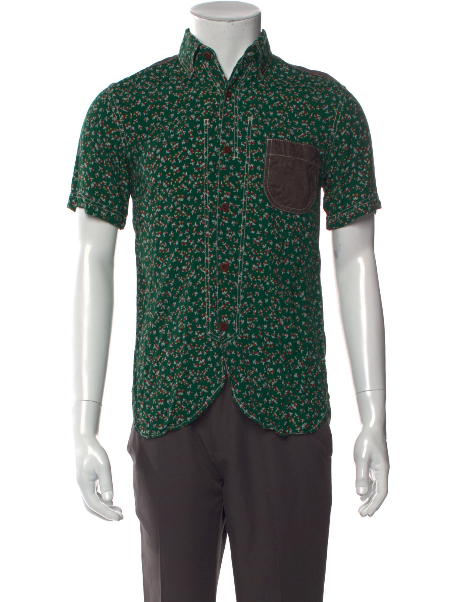 Junya Watanabe Comme des Garçons MAN Printed Short Sleeve Shirt