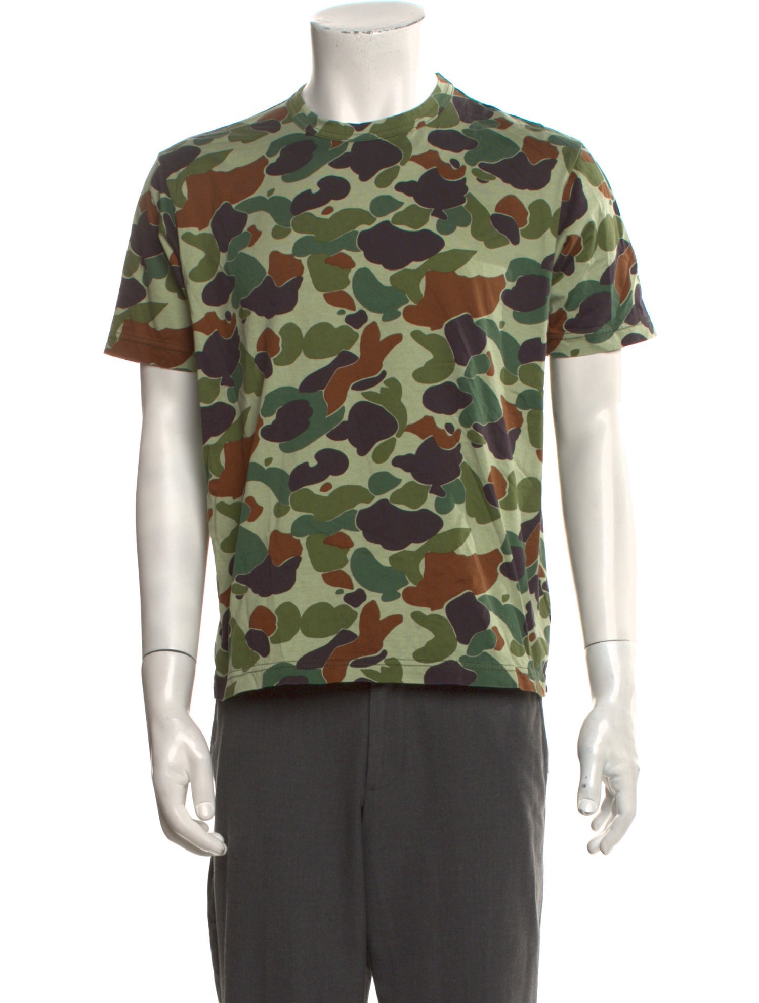 Junya Watanabe Comme des Garçons MAN Camouflage Print Crew Neck T-Shirt