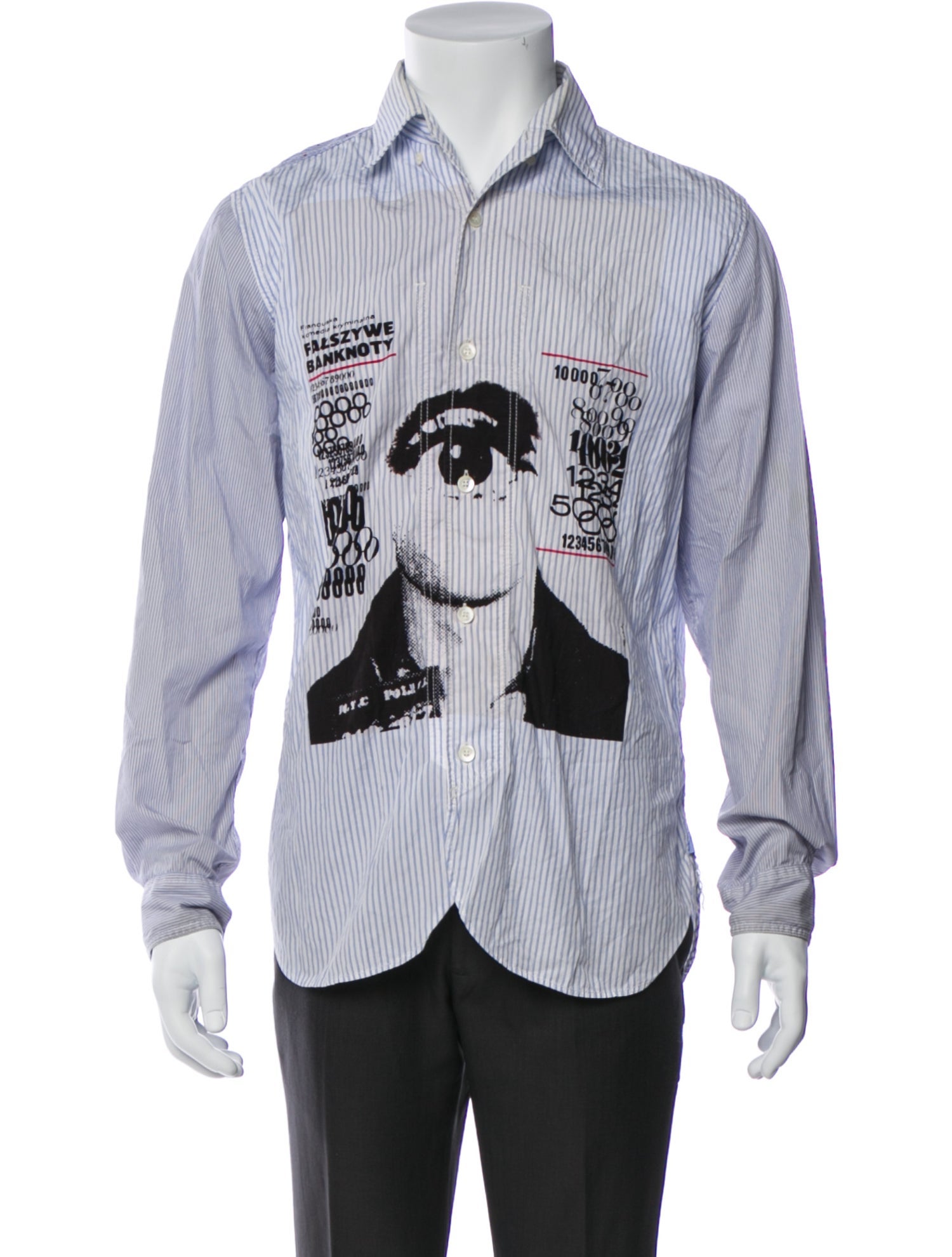 Junya Watanabe Comme des Garçons MAN Graphic Print Long Sleeve Shirt