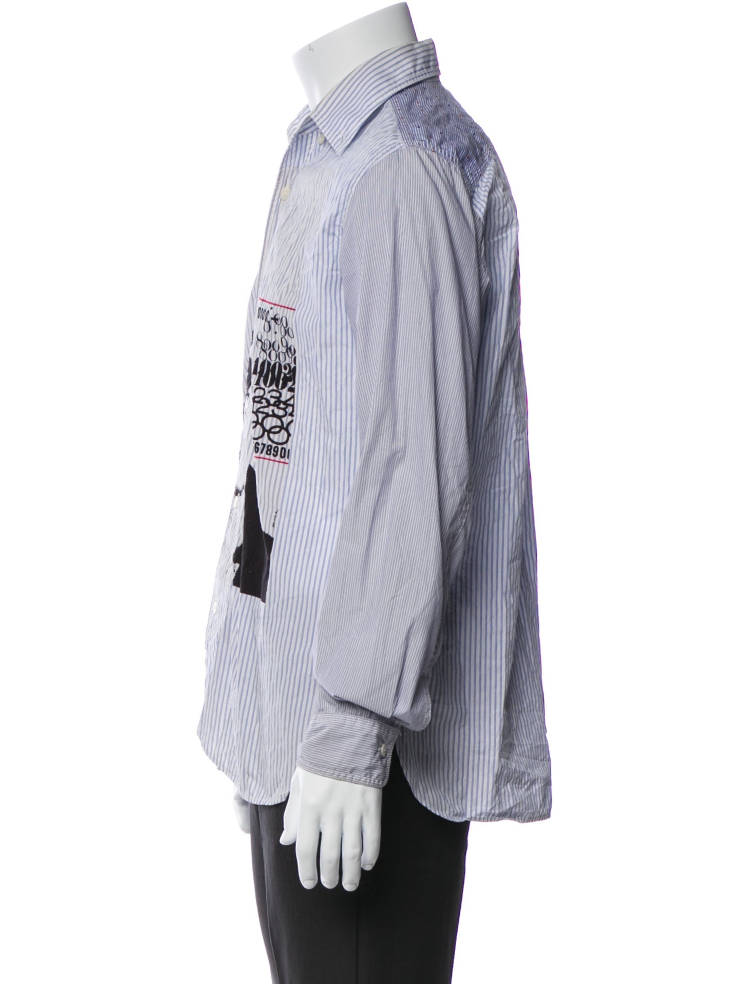 Junya Watanabe Comme des Garçons MAN Graphic Print Long Sleeve Shirt