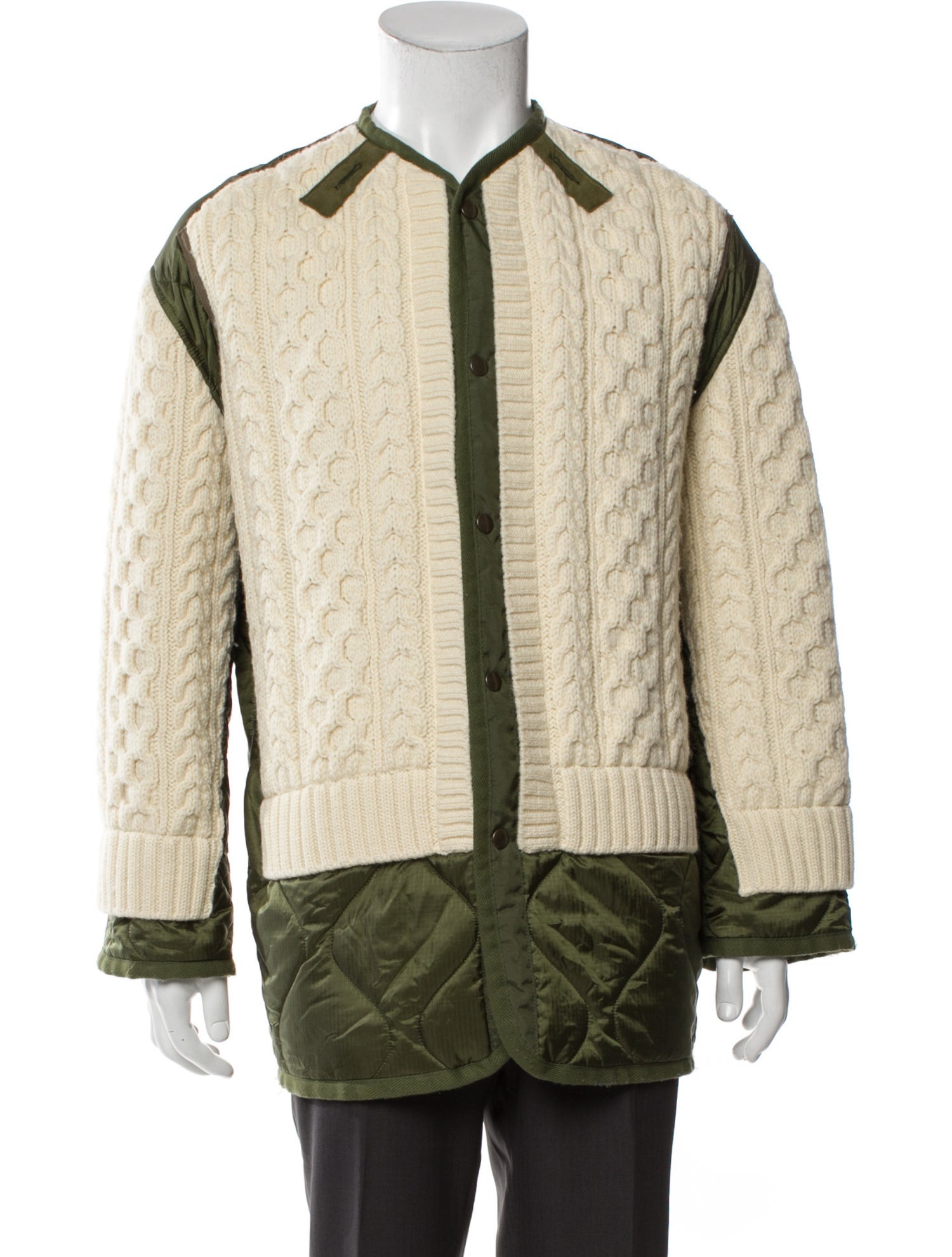 Junya Watanabe Comme des Garçons MAN Wool Colorblock Pattern Jacket