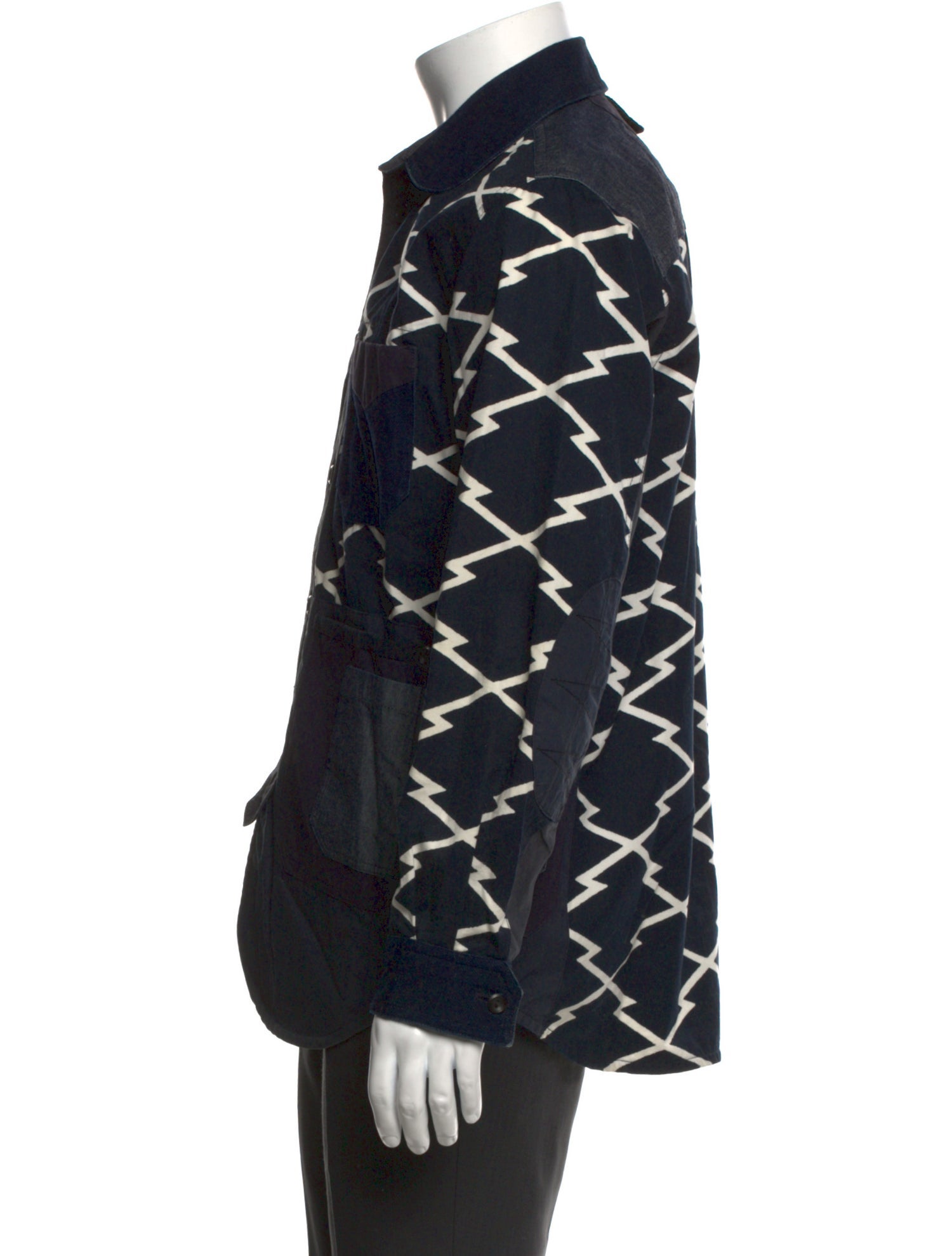 Junya Watanabe Comme des Garçons MAN Graphic Print Long Sleeve Shirt