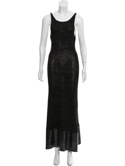 J.w. Anderson Knit Maxi Dress Black