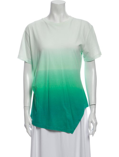 J.w. Anderson Tie-Dye Print Crew Neck T-Shirt Gree