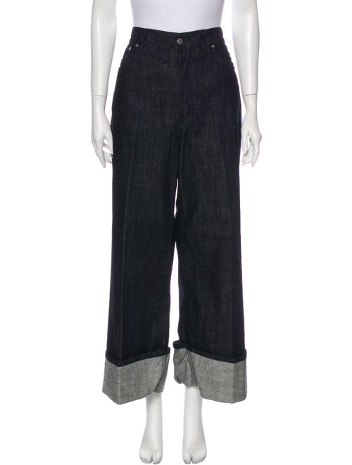 J.w. Anderson High-Rise Wide Leg Jeans Blue