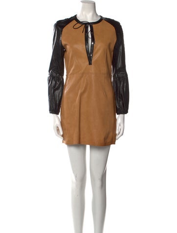 J.w. Anderson Dresses Leather Mini Dress Us4, UK8 | S