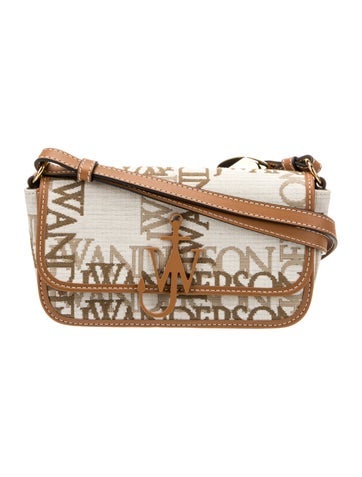 J.w. Anderson Shoulder Bags Leather Trim Canvas Bag
