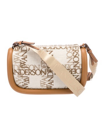 J.w. Anderson Crossbody Bags Leather Trim Canvas Bag