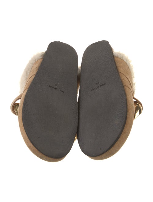 J.W. Anderson Suede Chain-Link Accents Mules