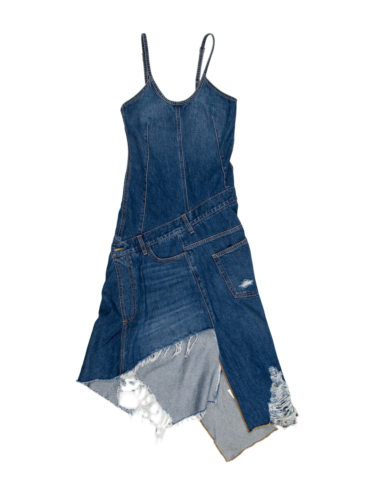 J.W. Anderson Scoop Neck Midi Length Dress