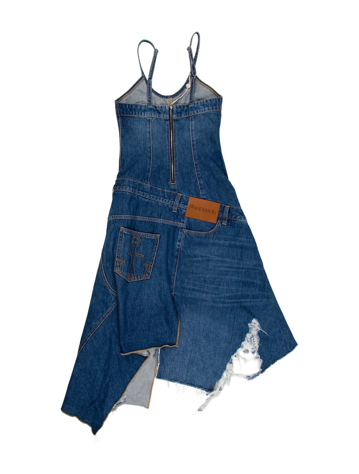 J.W. Anderson Scoop Neck Midi Length Dress