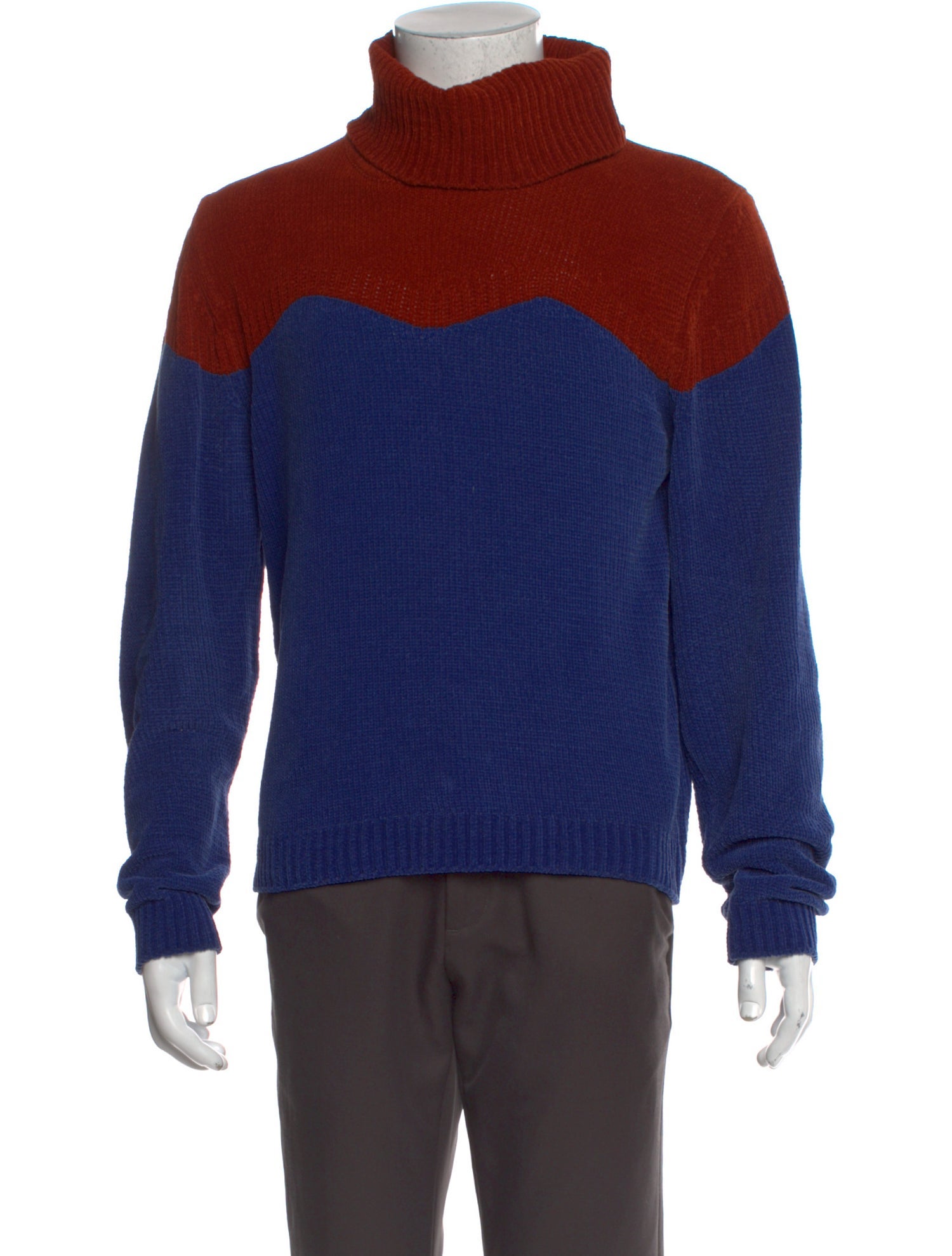 J.W. Anderson Colorblock Pattern Turtleneck Pullover