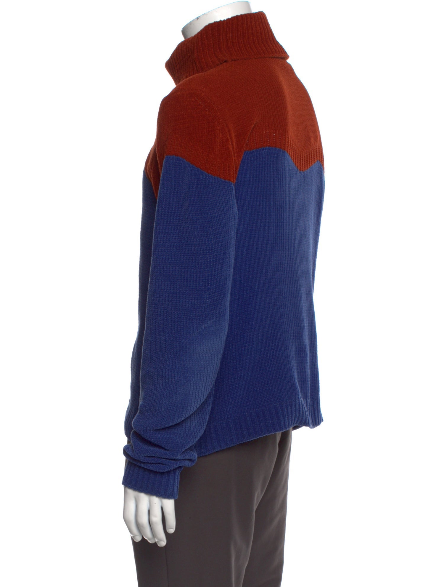 J.W. Anderson Colorblock Pattern Turtleneck Pullover