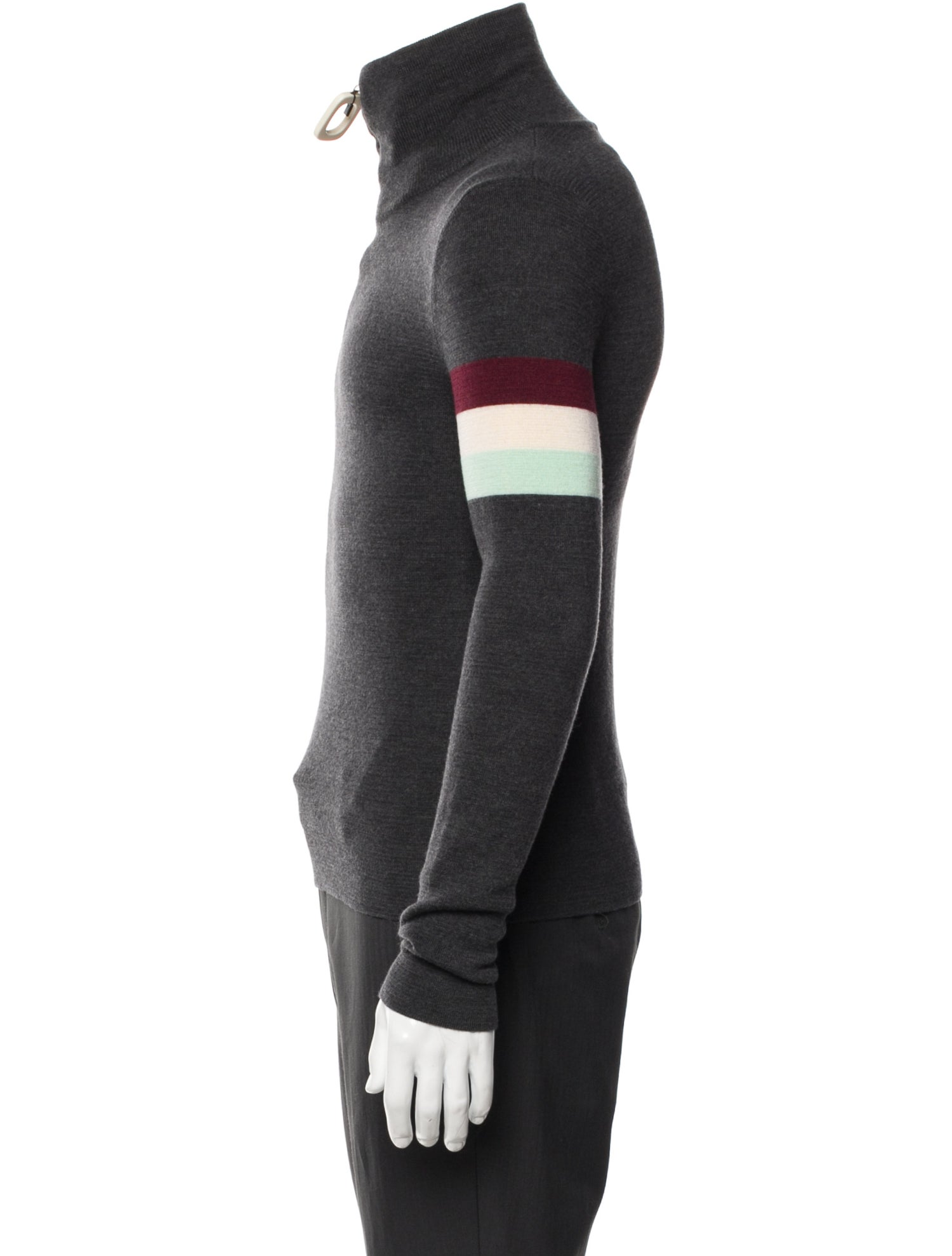 J.W. Anderson Wool Striped Polo Sweater