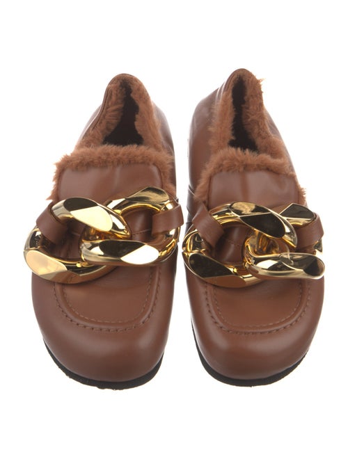 J.W. Anderson Leather Chain-Link Accents Loafers