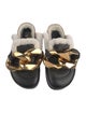 J.W. Anderson Leather Chain-Link Accents Mules