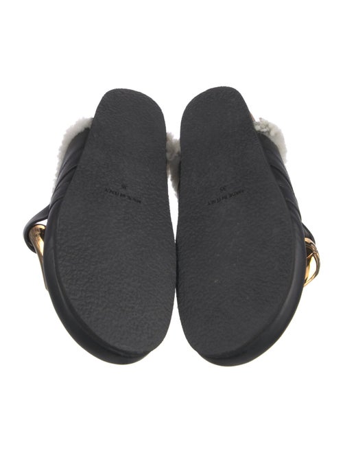 J.W. Anderson Leather Chain-Link Accents Mules