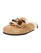 J.W. Anderson Suede Chain-Link Accents Mules