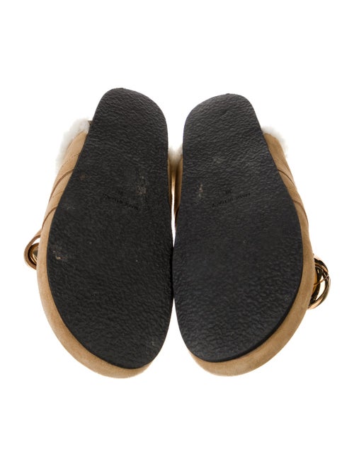 J.W. Anderson Suede Chain-Link Accents Mules