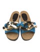 J.W. Anderson Leather Chain-Link Accents Slides