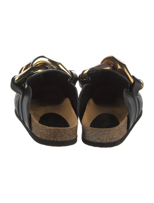 J.W. Anderson Leather Chain-Link Accents Mules