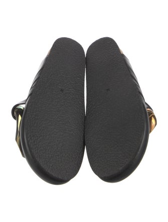 J.W. Anderson Leather Chain-Link Accents Mules