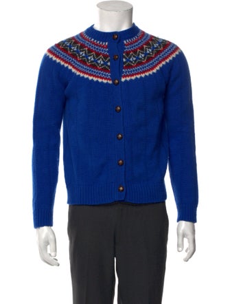 J.W. Anderson Wool Graphic Print Cardigan