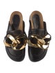 J.W. Anderson Leather Chain-Link Accents Slides