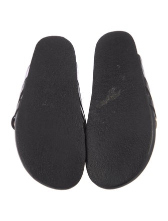 J.W. Anderson Leather Chain-Link Accents Slides