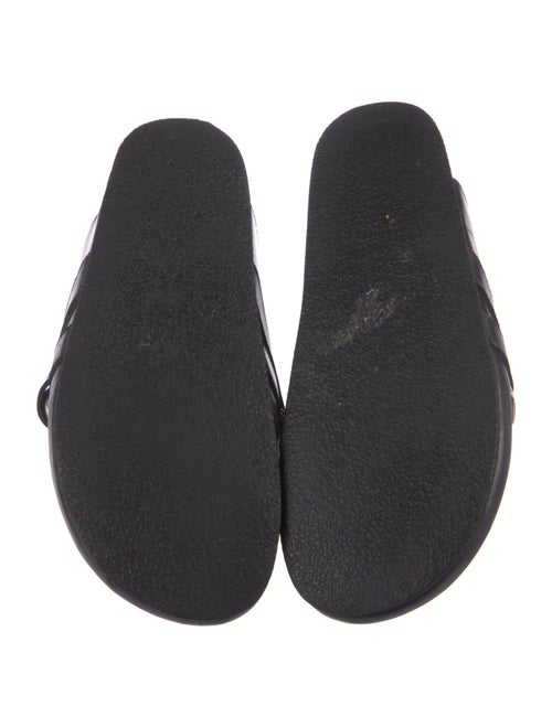 J.W. Anderson Leather Chain-Link Accents Slides