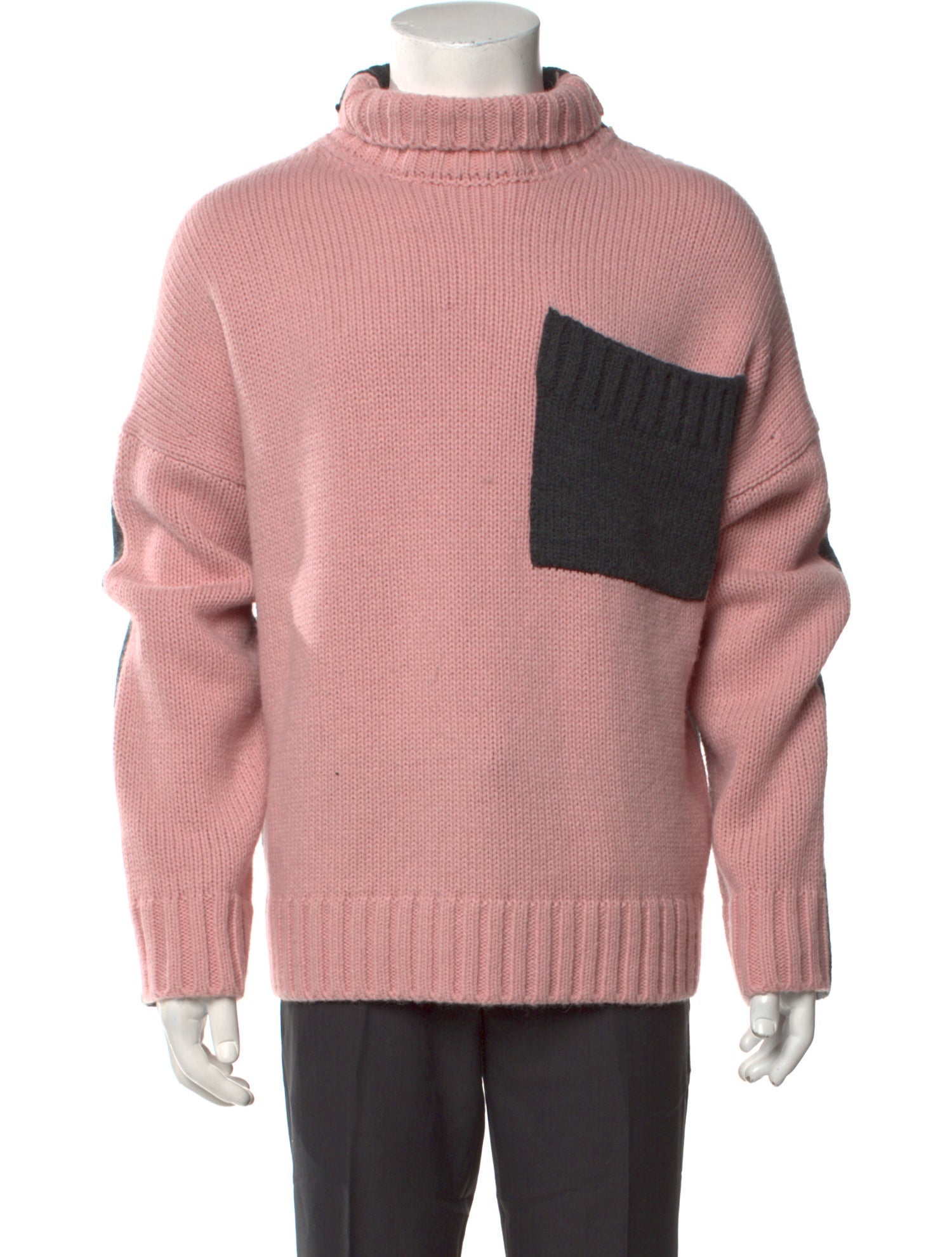 J.W. Anderson Colorblock Pattern Turtleneck Pullover w/ Tags