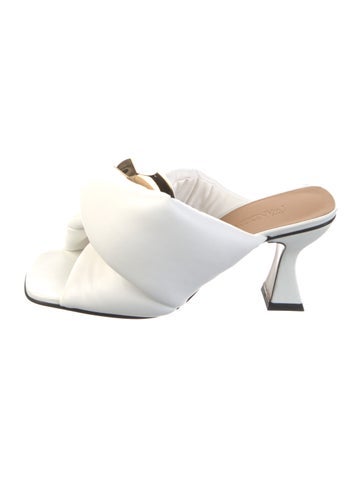 J.w. Anderson Sandals Leather Printed Slides IT 37 | 7