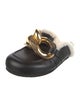 J.W. Anderson Leather Chain-Link Accents Mules