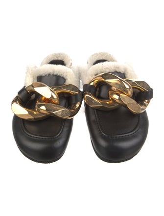J.W. Anderson Leather Chain-Link Accents Mules