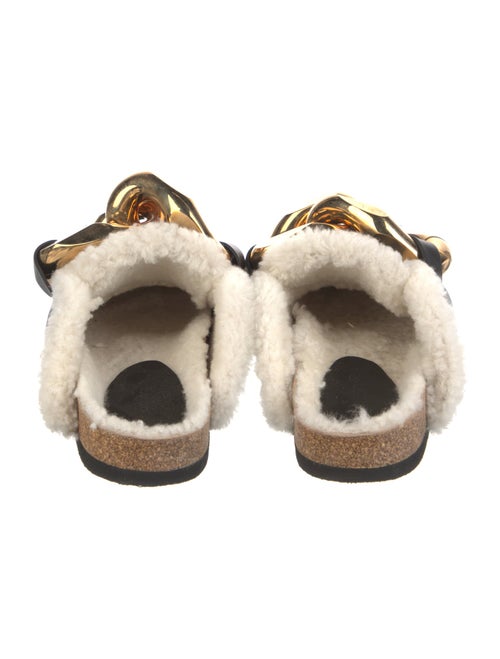 J.W. Anderson Leather Chain-Link Accents Mules