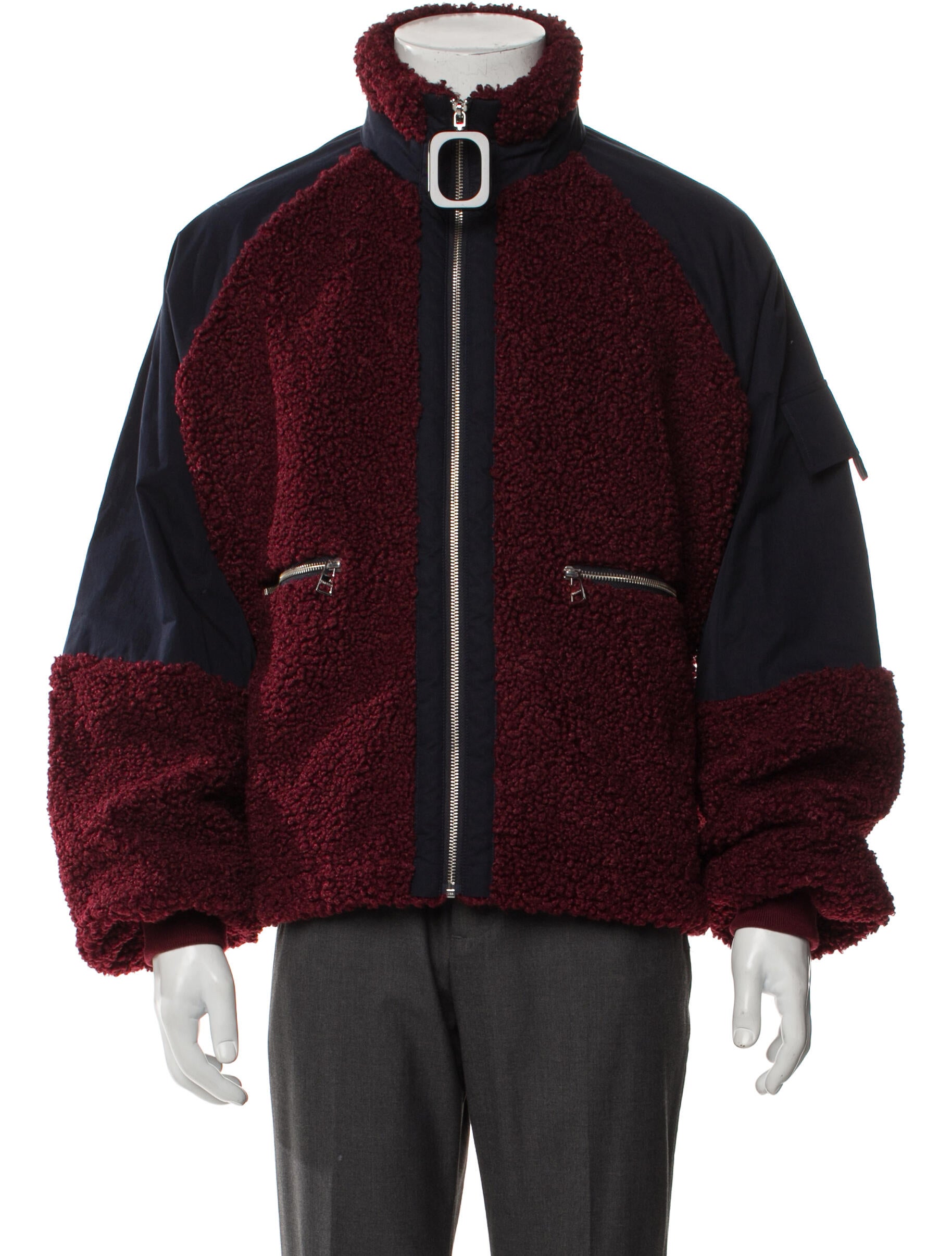 J.W. Anderson Colorblock Pattern Puffer Coat