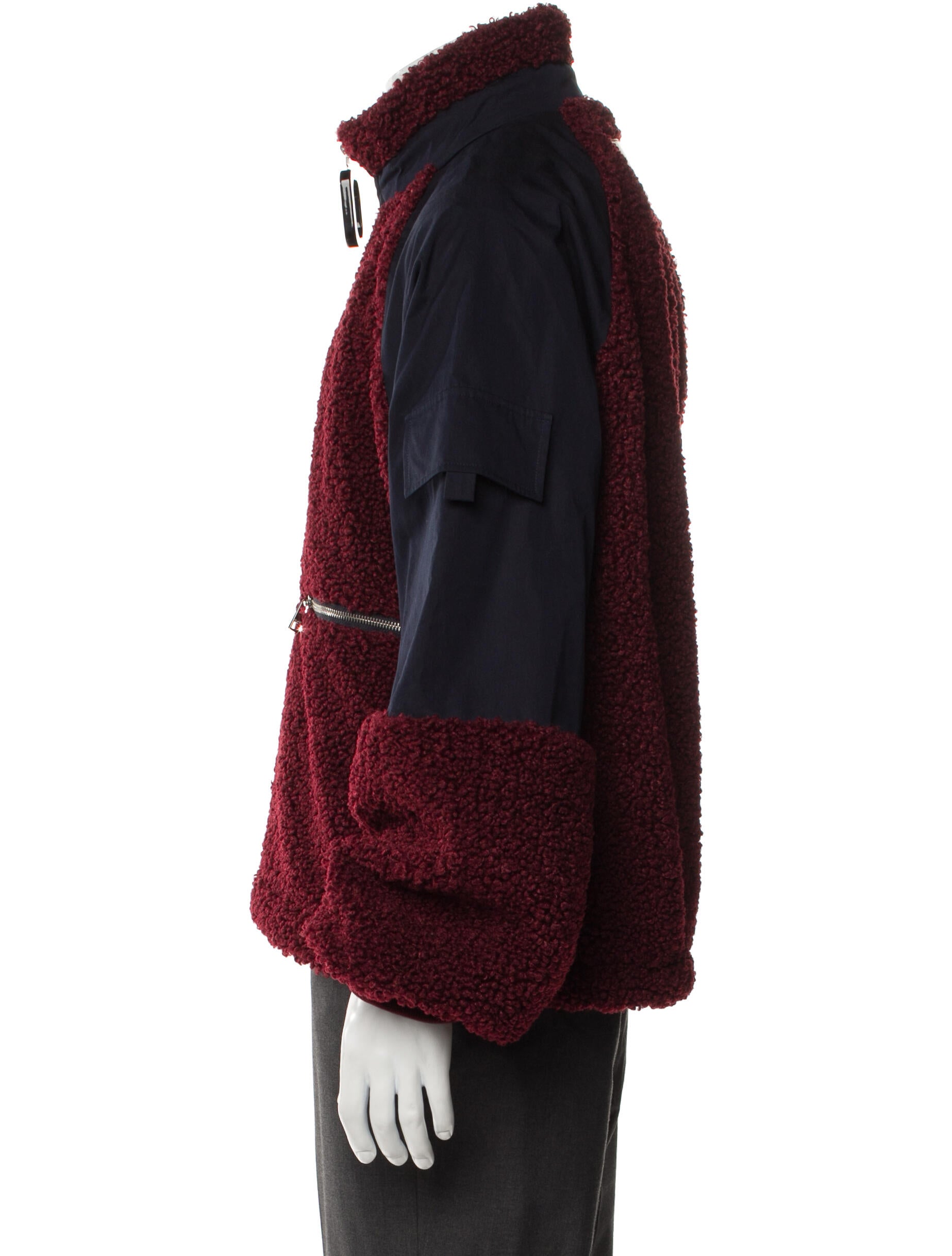 J.W. Anderson Colorblock Pattern Puffer Coat
