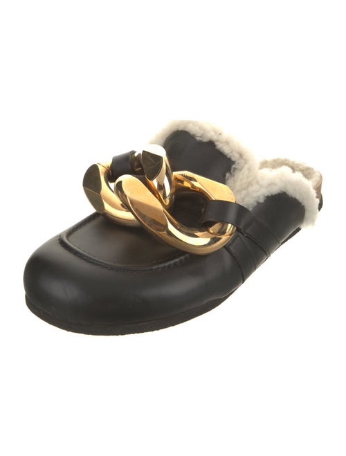 J.W. Anderson Leather Chain-Link Accents Mules