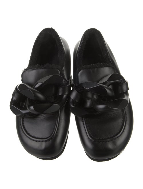 J.W. Anderson Leather Chain-Link Accents Mary Jane Flats