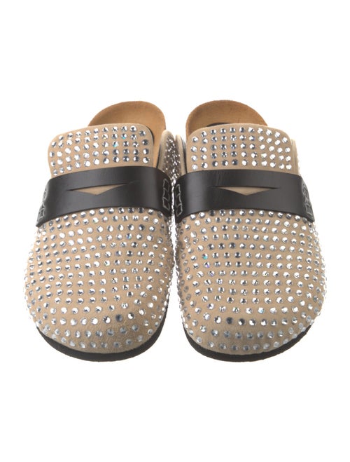 J.W. Anderson Suede Crystal Embellishments Mules