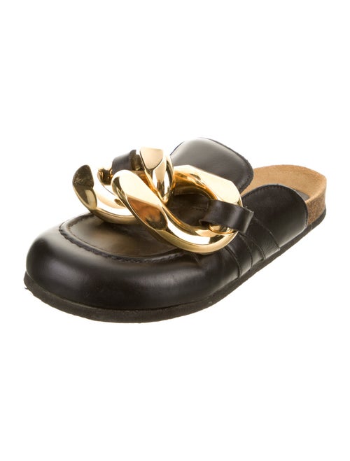 J.W. Anderson Leather Chain-Link Accents Mules