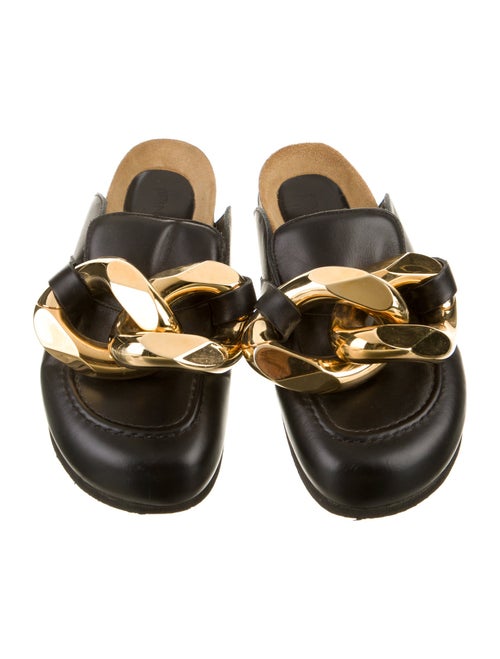 J.W. Anderson Leather Chain-Link Accents Mules