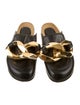 J.W. Anderson Leather Chain-Link Accents Mules
