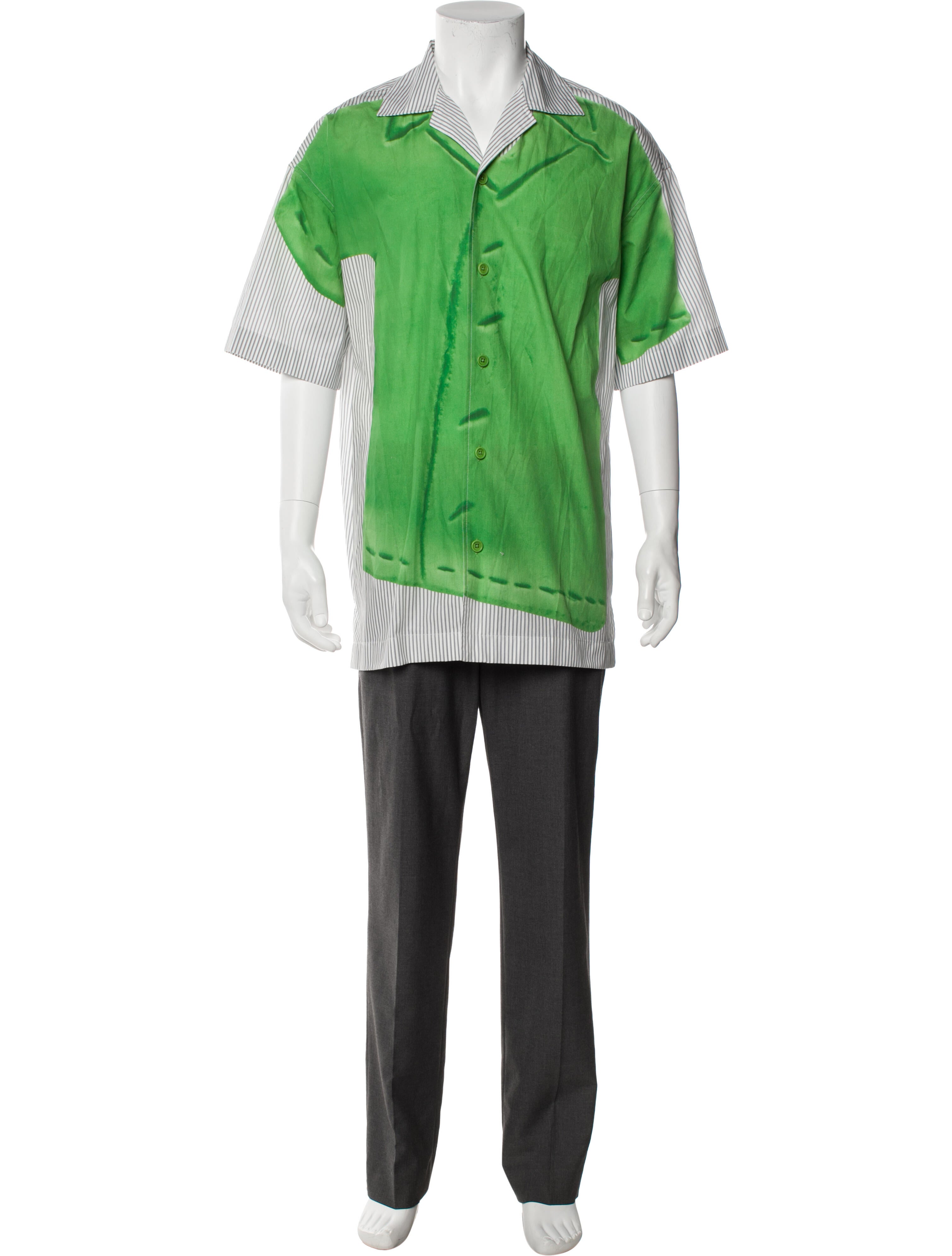 J.W. Anderson Striped Short Sleeve Shirt